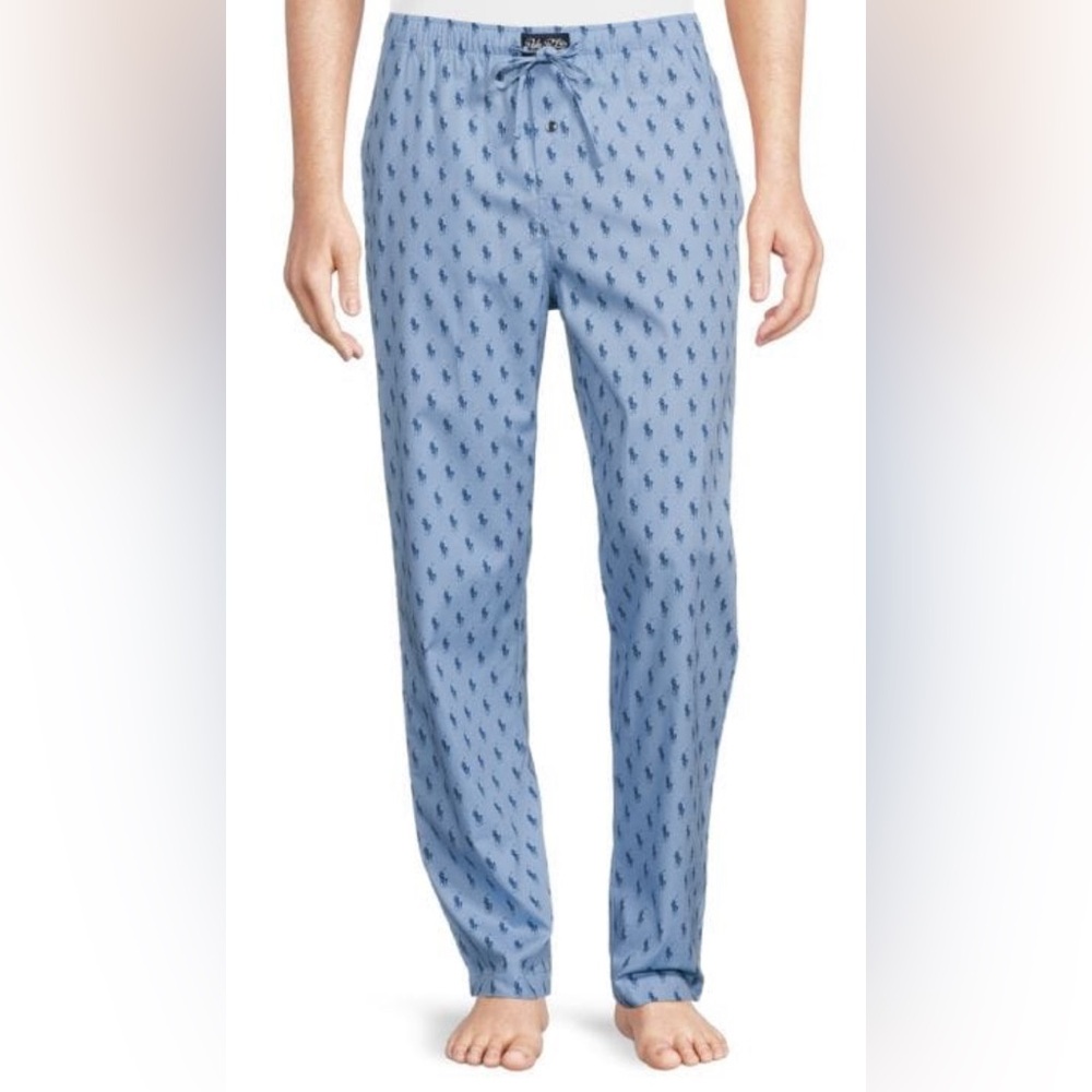 Polo by Ralph Lauren Men’s Sleep Pants with Pockets and Front Tie